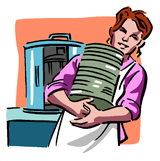 immagine di sognare di piatti bianchi